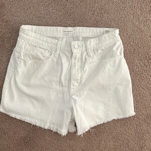 Good American White Jean Shorts
